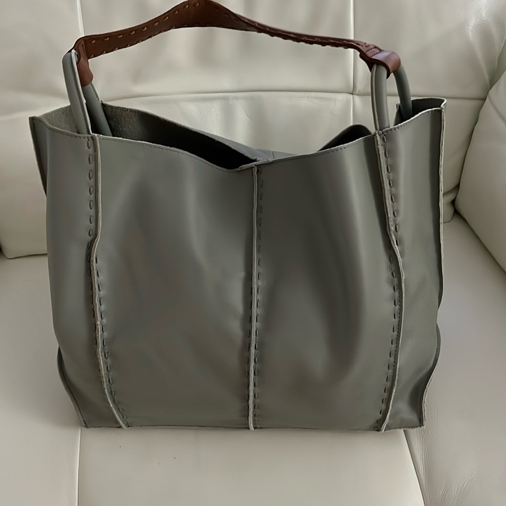 The Sak Los Feliz Meadow Green Large Tote